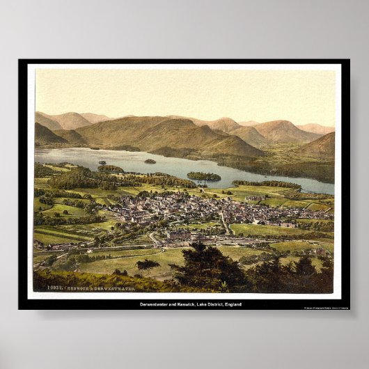 Derwentwater en Keswick, Lake District, Engeland Poster (Voorkant)
