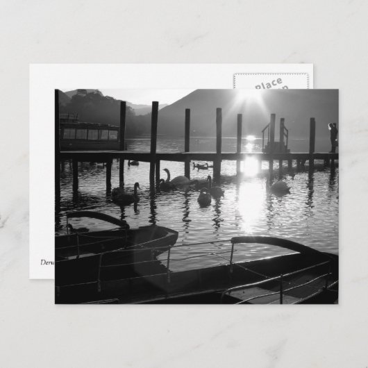 Derwentwater Foreshore in Dusk Briefkaart (Voorkant / Achterkant)