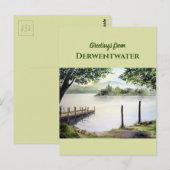 Derwentwater in Keswick, Lake District Schilderij Briefkaart (Voorkant / Achterkant)