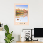 Derwentwater Lake District Reisposter Poster (Thuiskantoor)