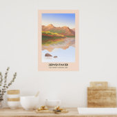 Derwentwater Lake District Reisposter Poster (Keuken)