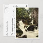 Derwentwater, Lodore Herfsten, Lake District, Enge Briefkaart (Voorkant / Achterkant)