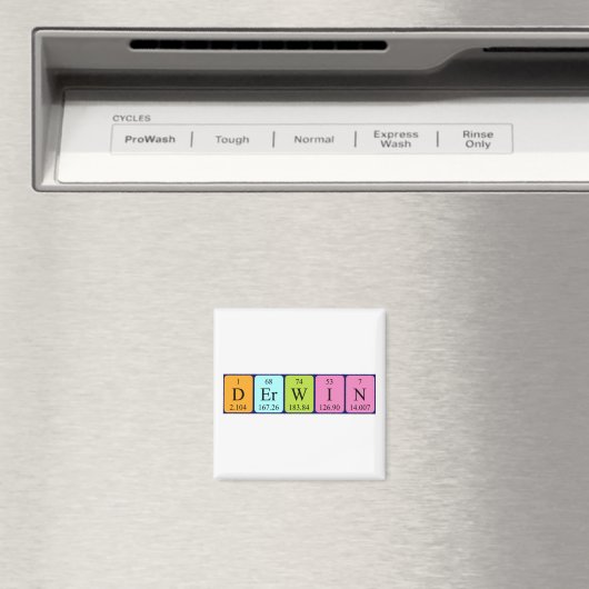 Derwin periodieke table name magnet (Insitu (Vaatwasser))