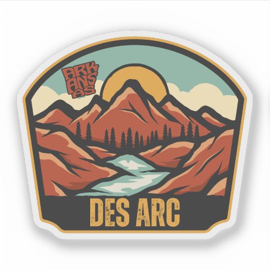 Des Arc, Arkansas Sticker (Voorkant)