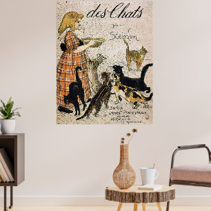 Des Chats beroemd gemaakt door Theophile Steinlen Poster