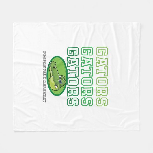 DES Gator Blanket Fleece Deken (Voorkant (Horizontaal))