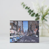 Des Moines 1959 Briefkaart (Staand voorkant)