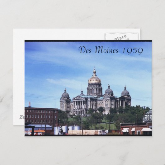 Des Moines 1959 Briefkaart (Voorkant / Achterkant)