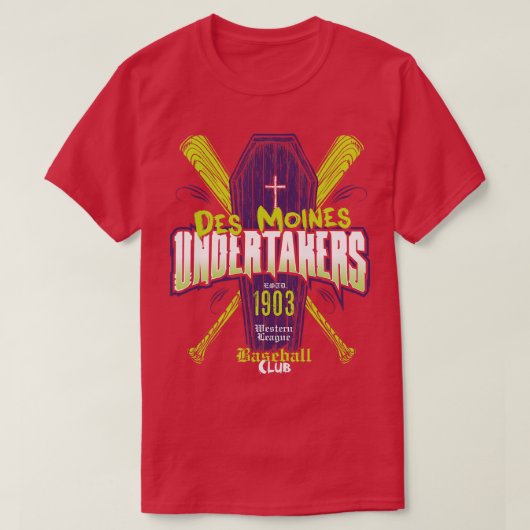 Des Moines begrafenisondernemer T-shirt (Design voorkant)