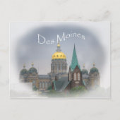 Des Moines Capitol Briefkaart (Voorkant)