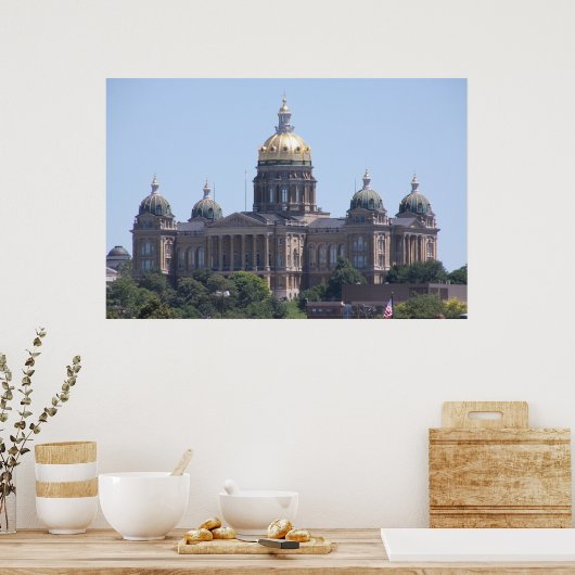 Des Moines Capitol Poster (Keuken)