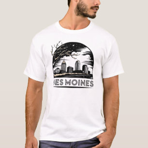 Des Moines City Iowa Verenigde Staten T-shirt