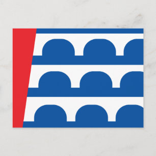 Des Moines city vlag Briefkaart