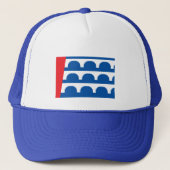 Des Moines city vlag Trucker Pet (Voorkant)