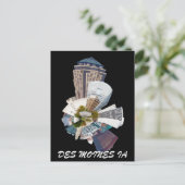 DES MOINES IA BRIEFKAART (Staand voorkant)