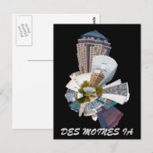 DES MOINES IA BRIEFKAART (Voorkant / Achterkant)