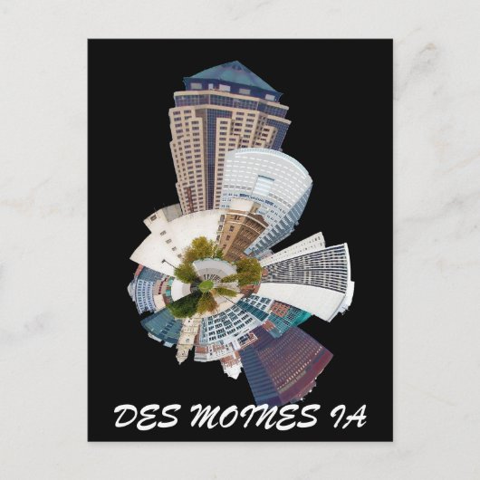 DES MOINES IA BRIEFKAART (Voorkant)