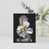 DES MOINES IA BRIEFKAART (Staand voorkant)