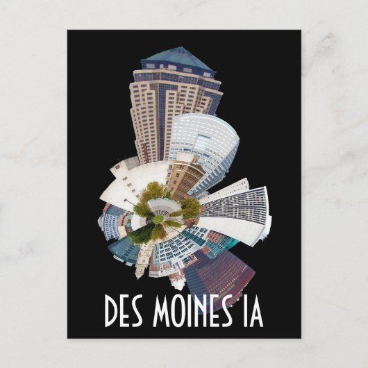 DES MOINES IA BRIEFKAART (Voorkant)