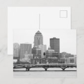 Des Moines in B&W Briefkaart (Voorkant / Achterkant)