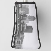 Des Moines in B&W Golf Head Hoesje Golfheadcover (Draai 90)