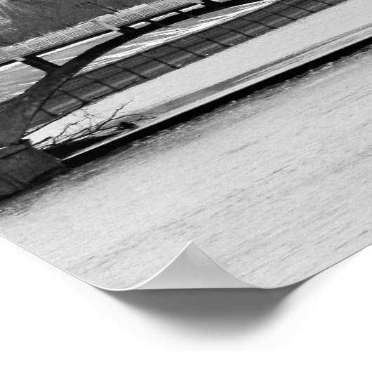 Des Moines in B&W Poster (Hoek)