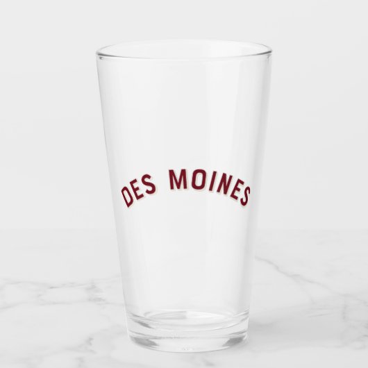 Des Moines, Iowa Arch Glas (Voorkant)