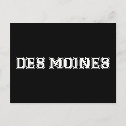 Des Moines Iowa Briefkaart (Voorkant)