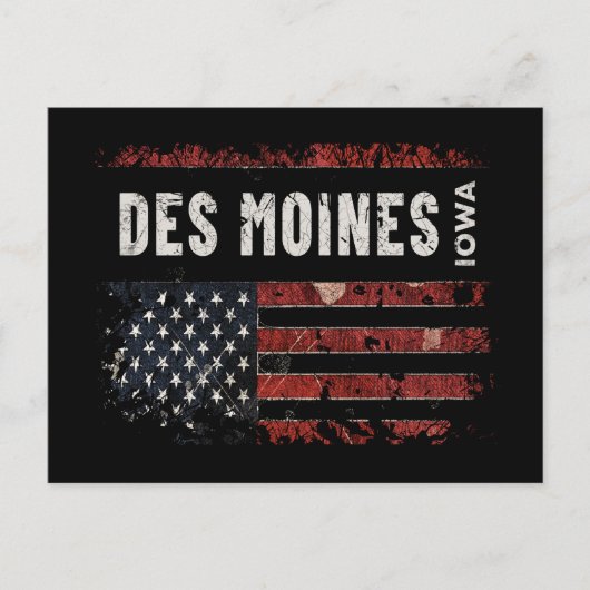 Des Moines Iowa Briefkaart (Voorkant)