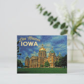 Des Moines Iowa Briefkaart (Staand voorkant)