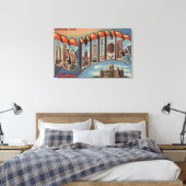 Des Moines, Iowa (Capital Building) Canvas Afdruk (Insitu (Slaapkamer))