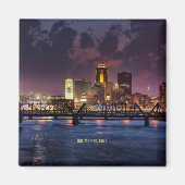 Des Moines, Iowa cityscape-foto, Magneet (Voorkant)