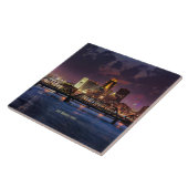 Des Moines, Iowa cityscape Tegeltje (Zijkant)