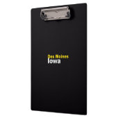 Des Moines, Iowa Clipboard Klembord (Links)