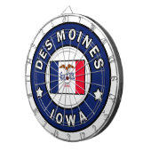 Des Moines Iowa Dartbord (Voorkant Rechts)