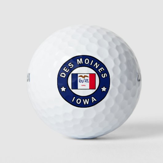 Des Moines Iowa Golfballen (Voorkant)