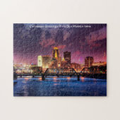 Des Moines Iowa Jigzaag Puzzle Legpuzzel (Horizontaal)