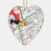 Des Moines, Iowa Keramisch Ornament (Links)