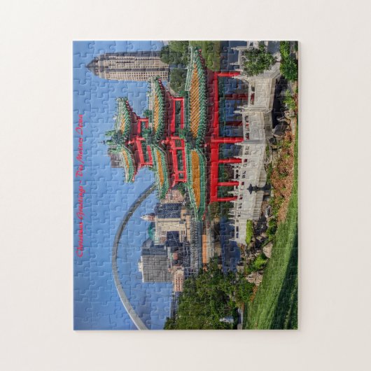 Des Moines Iowa.kerstgroeten Legpuzzel (Verticaal)
