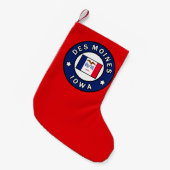 Des Moines Iowa Kleine Kerstsok (Voorkant (Hangend))