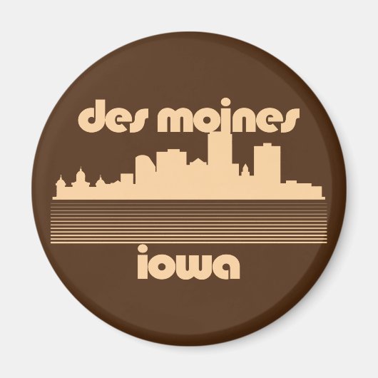 Des Moines, Iowa Magneet (Voorkant)