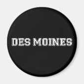 Des Moines Iowa Magneet (Voorkant)