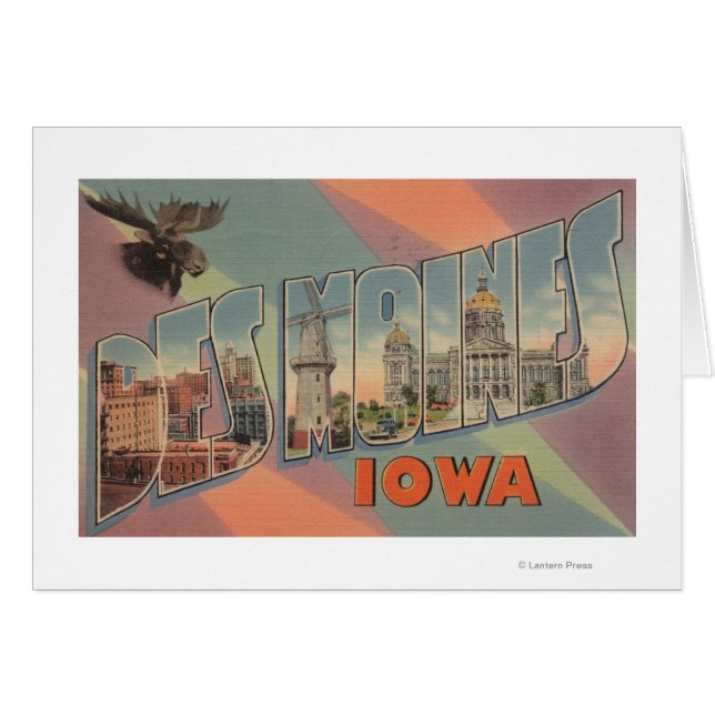 Des Moines, Iowa (Moose Head) (Voorkant Horizontaal)