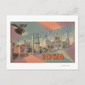 Des Moines, Iowa (Moose Head) Briefkaart (Voorkant)