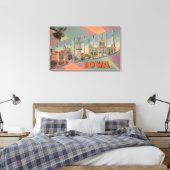 Des Moines, Iowa (Moose Head) Canvas Afdruk (Insitu (Slaapkamer))