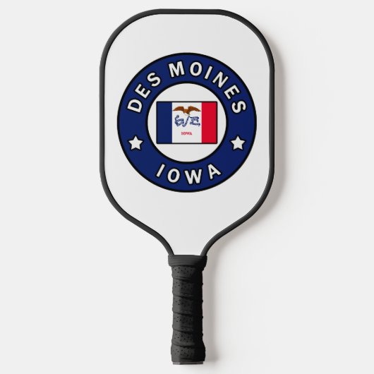 Des Moines Iowa Pickleball Paddle (Voorkant)