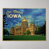 Des Moines Iowa Poster (Voorkant)