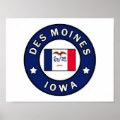 Des Moines Iowa Poster (Voorkant)