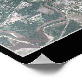 Des Moines, Iowa satelliet-poster Poster (Hoek)