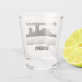 Des Moines, Iowa Shot Glas (Achterkant)